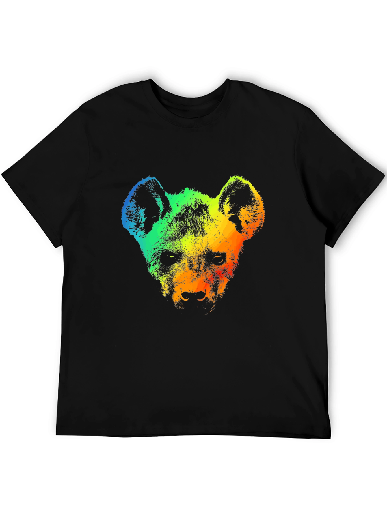 Rainbow Hyena Graphic Tee - Stylish Mens T-Shirt