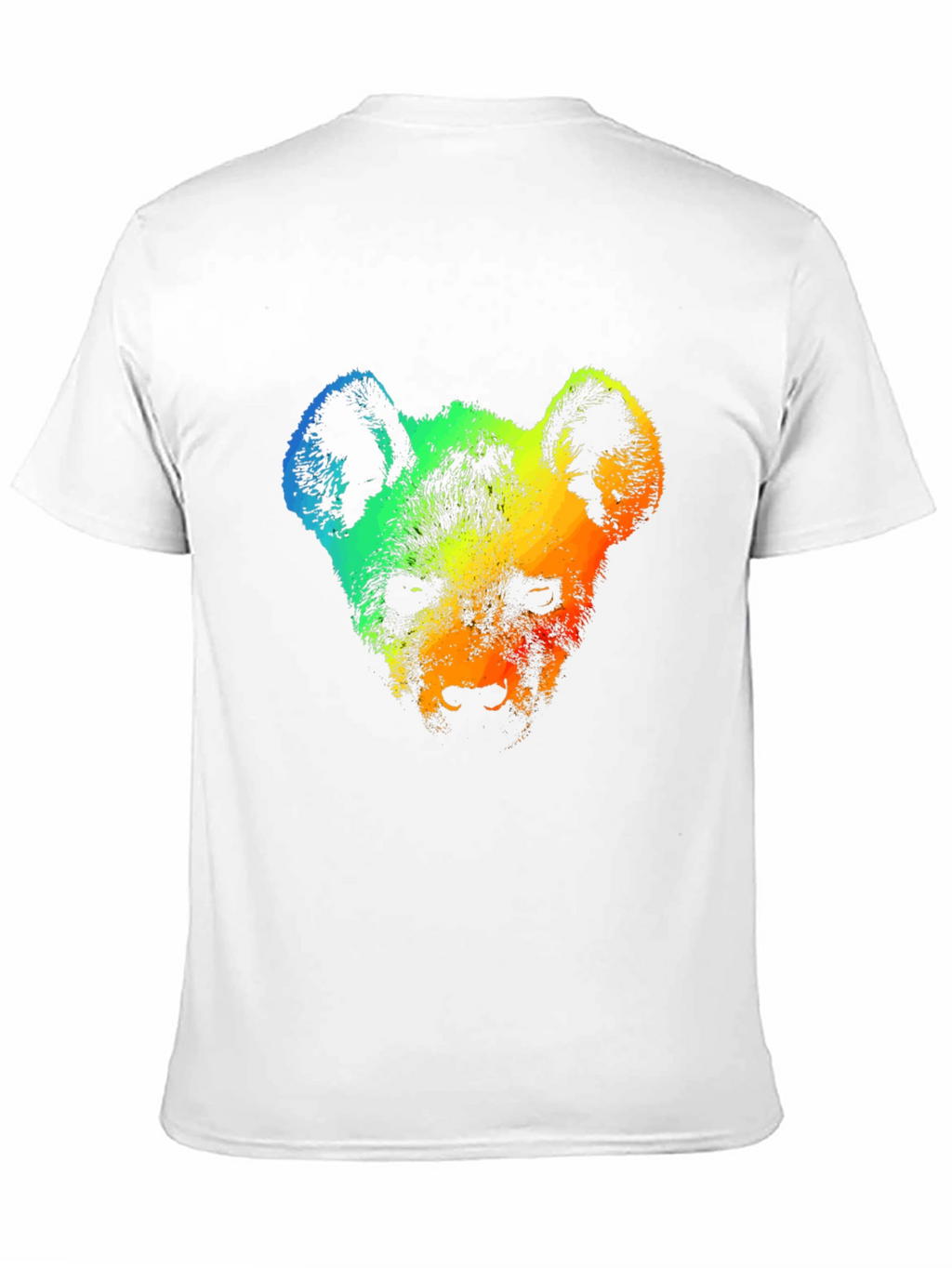 Rainbow Hyena Graphic Tee - Stylish Mens T-Shirt