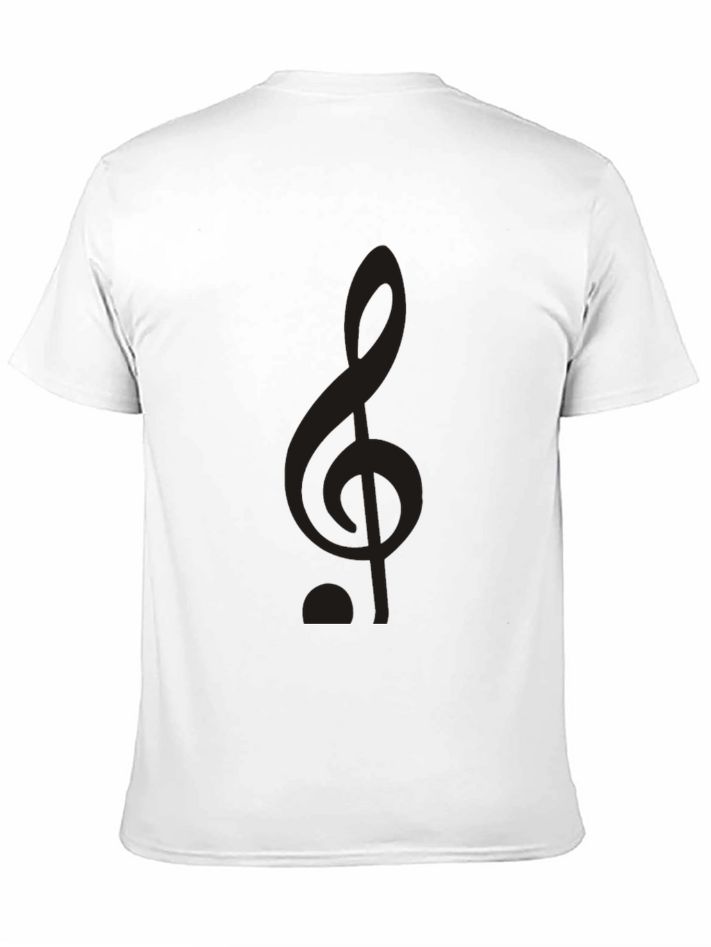 Musical Treble Clef Black T-Shirt