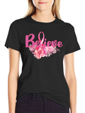 Believe Breast Cancer Awareness T-Shirt