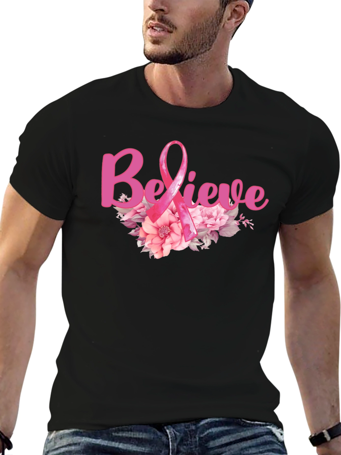 Believe Breast Cancer Awareness T-Shirt