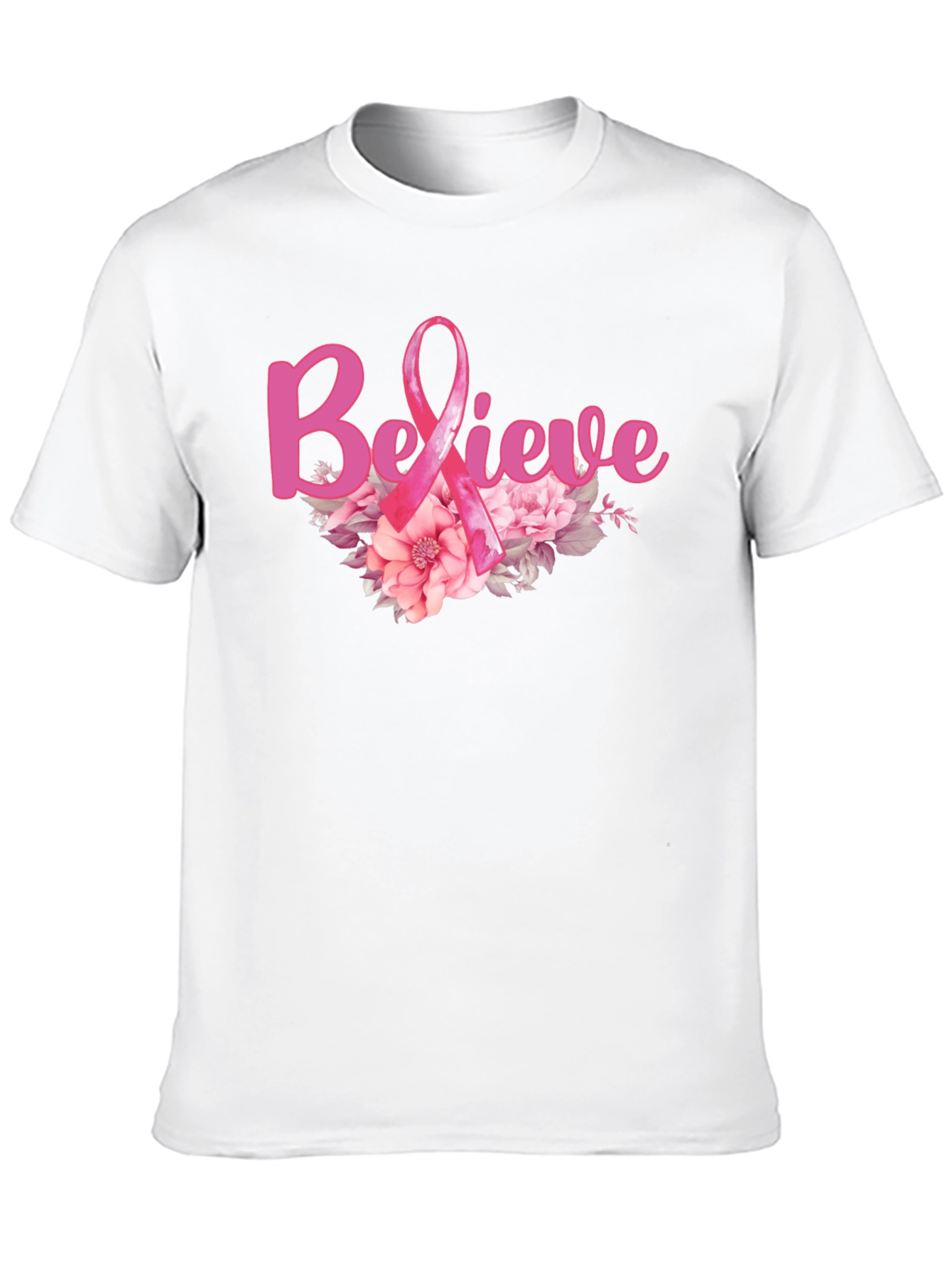 Believe Breast Cancer Awareness T-Shirt