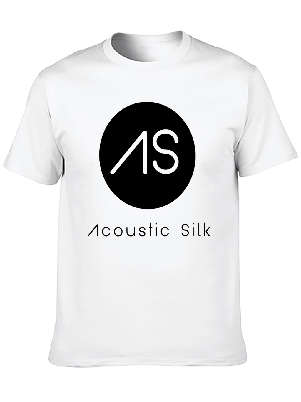 Acoustic Silk Black T-Shirt