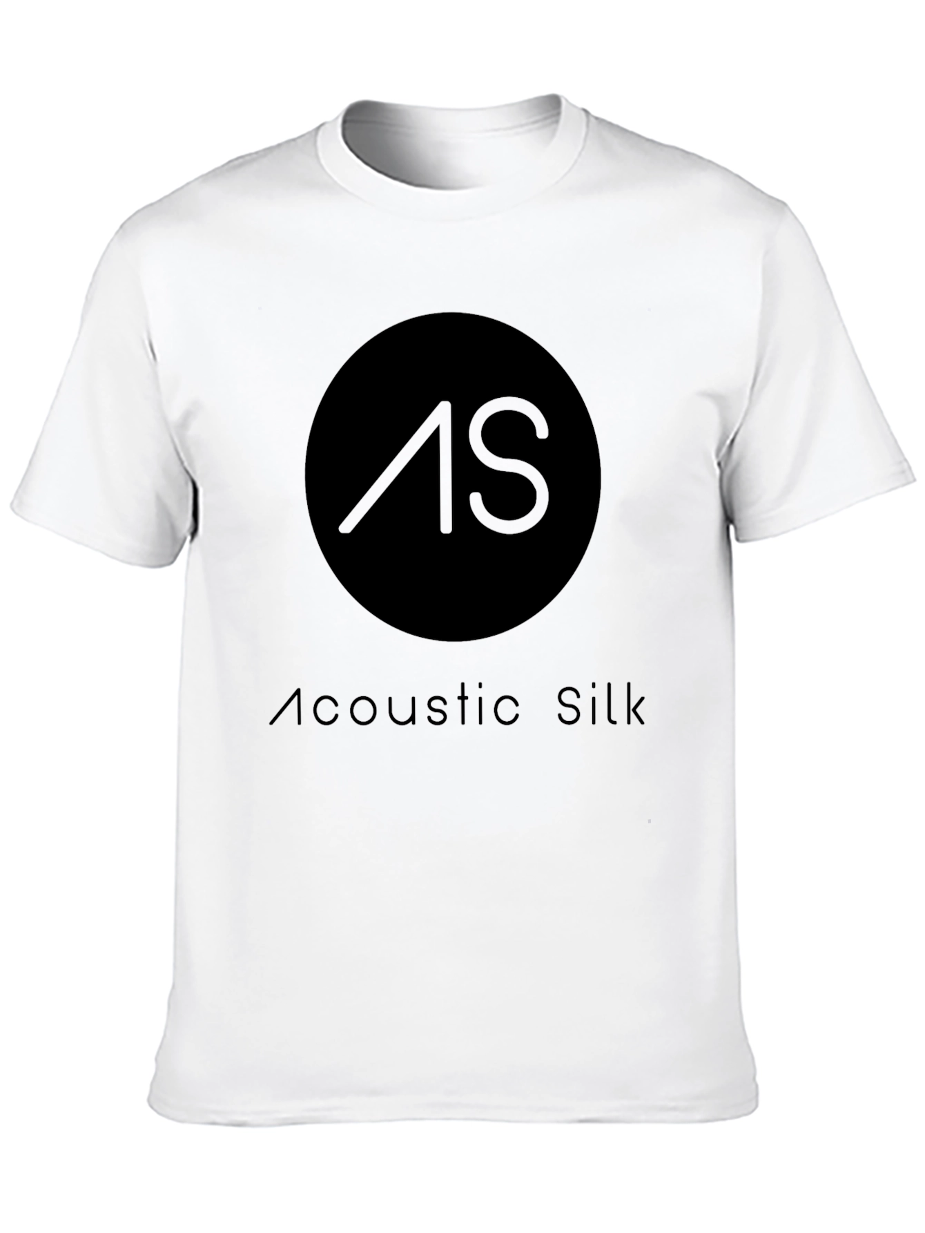 Acoustic Silk Black T-Shirt