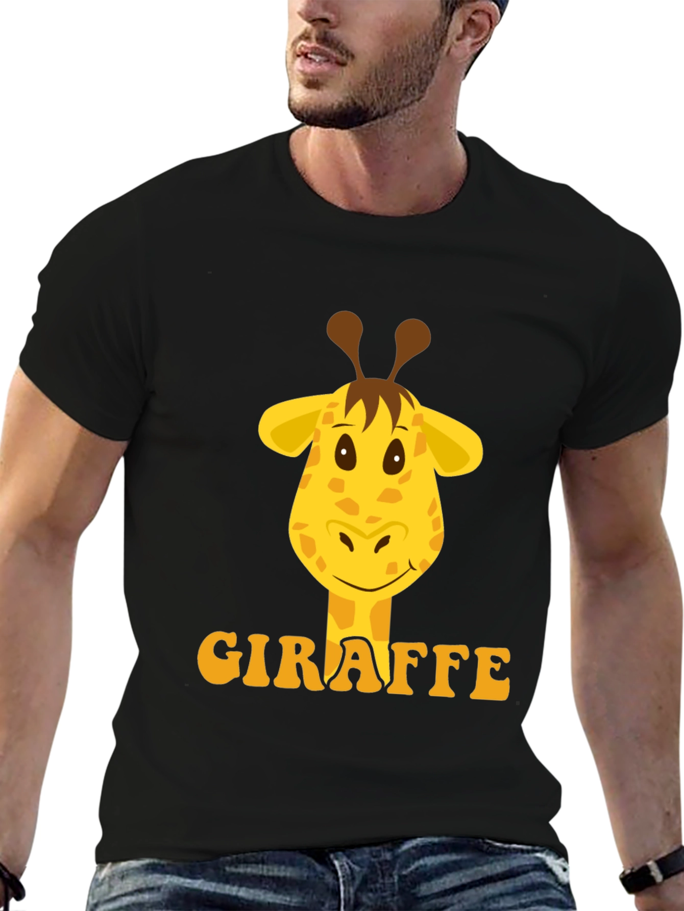Giraffe Graphic Tee - Fun Animal Print T-Shirt