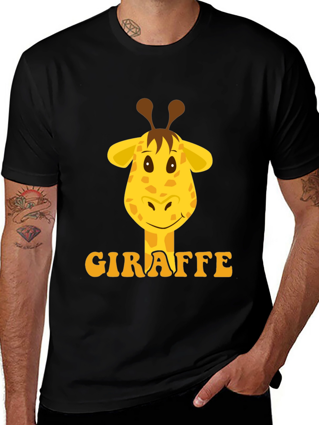 Giraffe Graphic Tee - Fun Animal Print T-Shirt