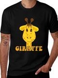 Giraffe Graphic Tee - Fun Animal Print T-Shirt