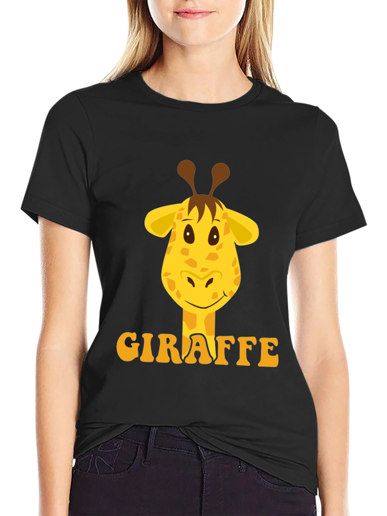Giraffe Graphic Tee - Fun Animal Print T-Shirt