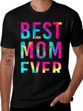 Best Mom Ever Tie Dye Graphic T-Shirt