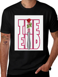 The End Rose Graphic Black T-Shirt