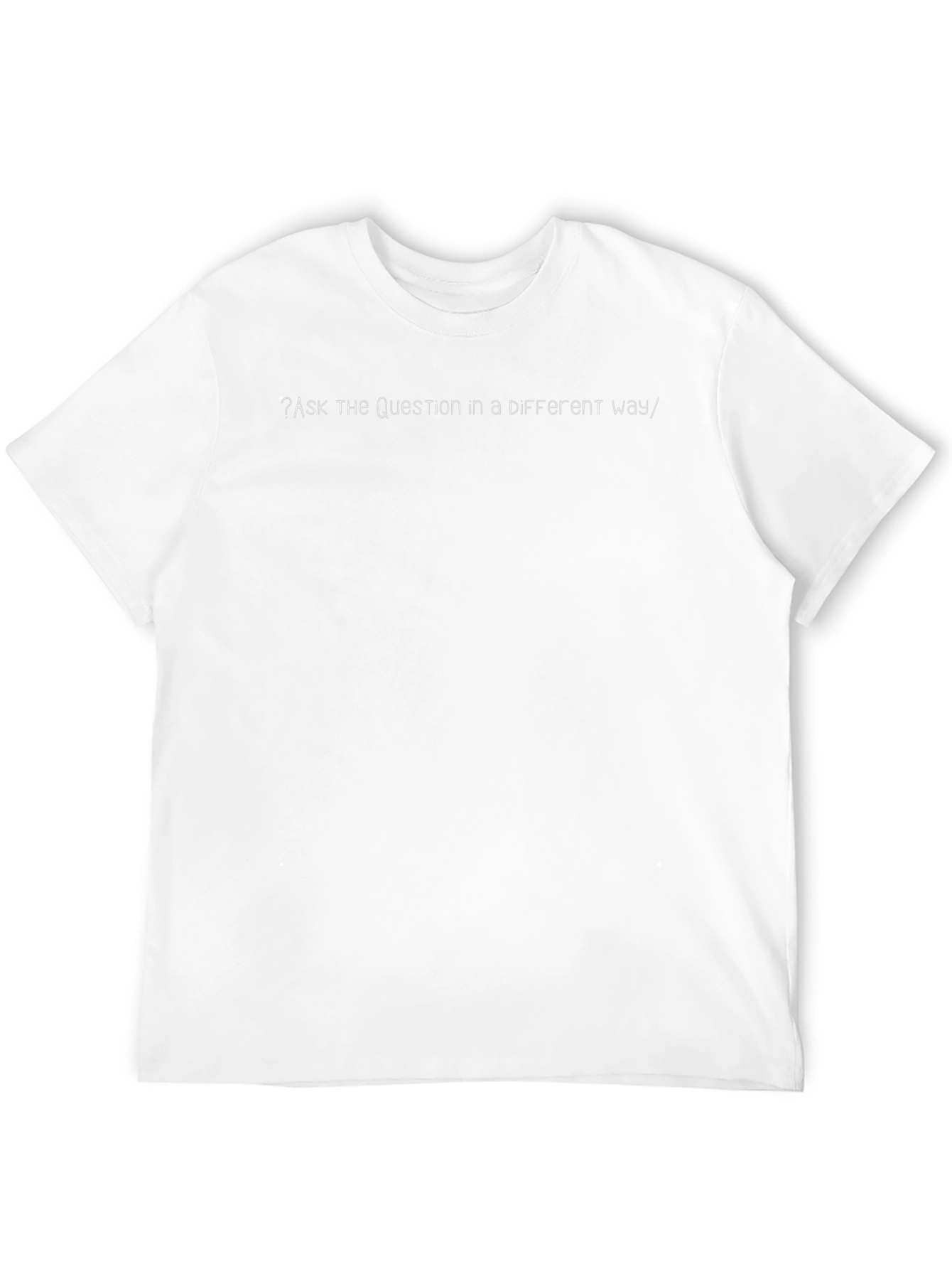Ask the Question Tee - Mens Black T-Shirt