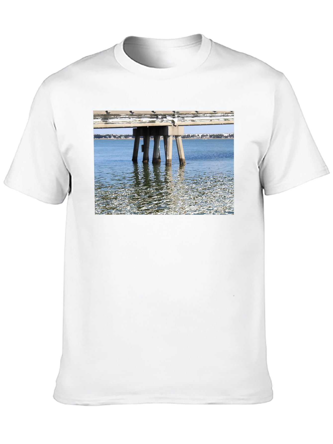 Bridge View Graphic Tee - Black Cotton Casual Wear