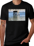 Bridge View Graphic Tee - Black Cotton Casual Wear