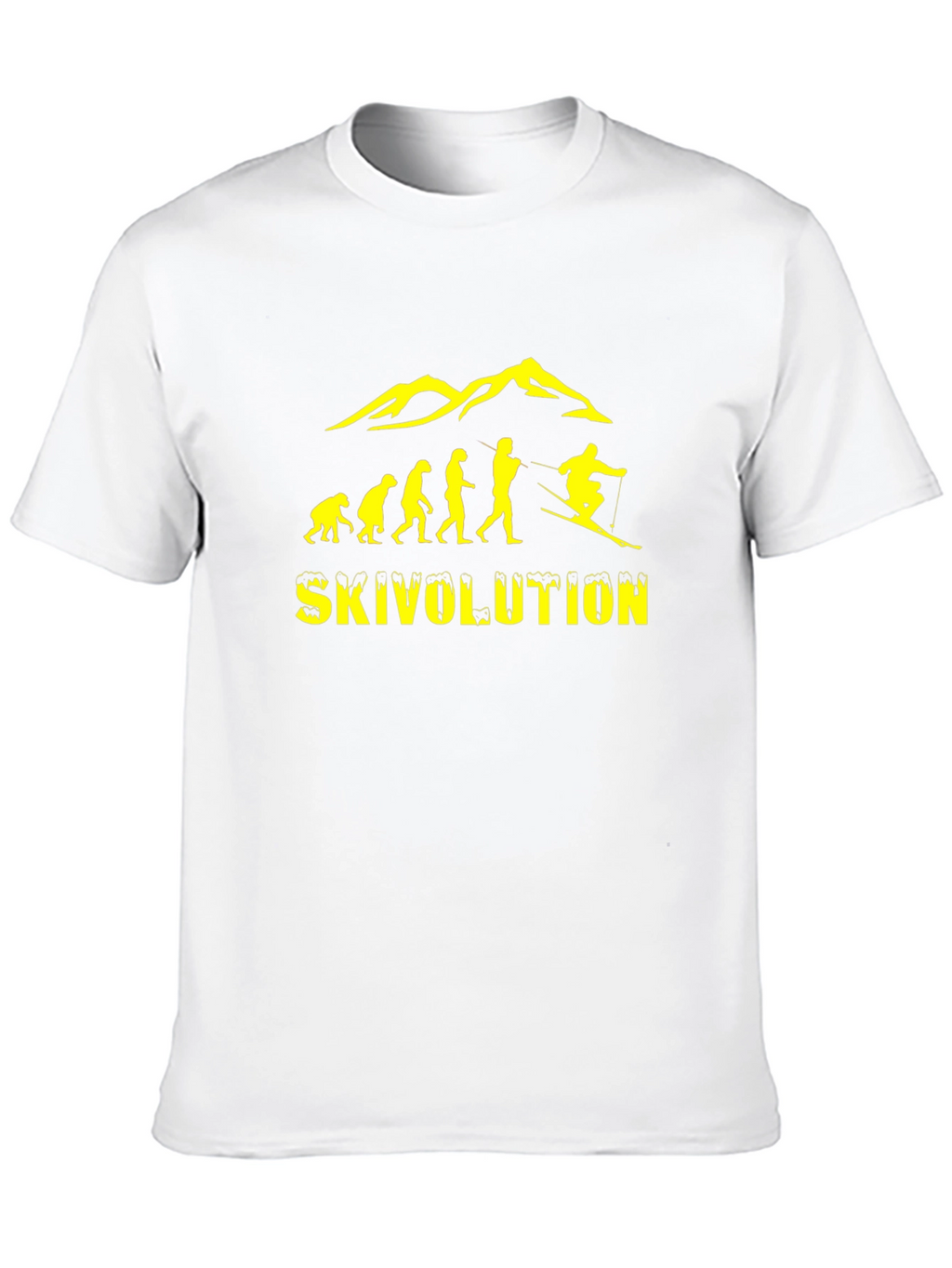 Skivolution T-Shirt - Evolution of Skiing Graphic Tee