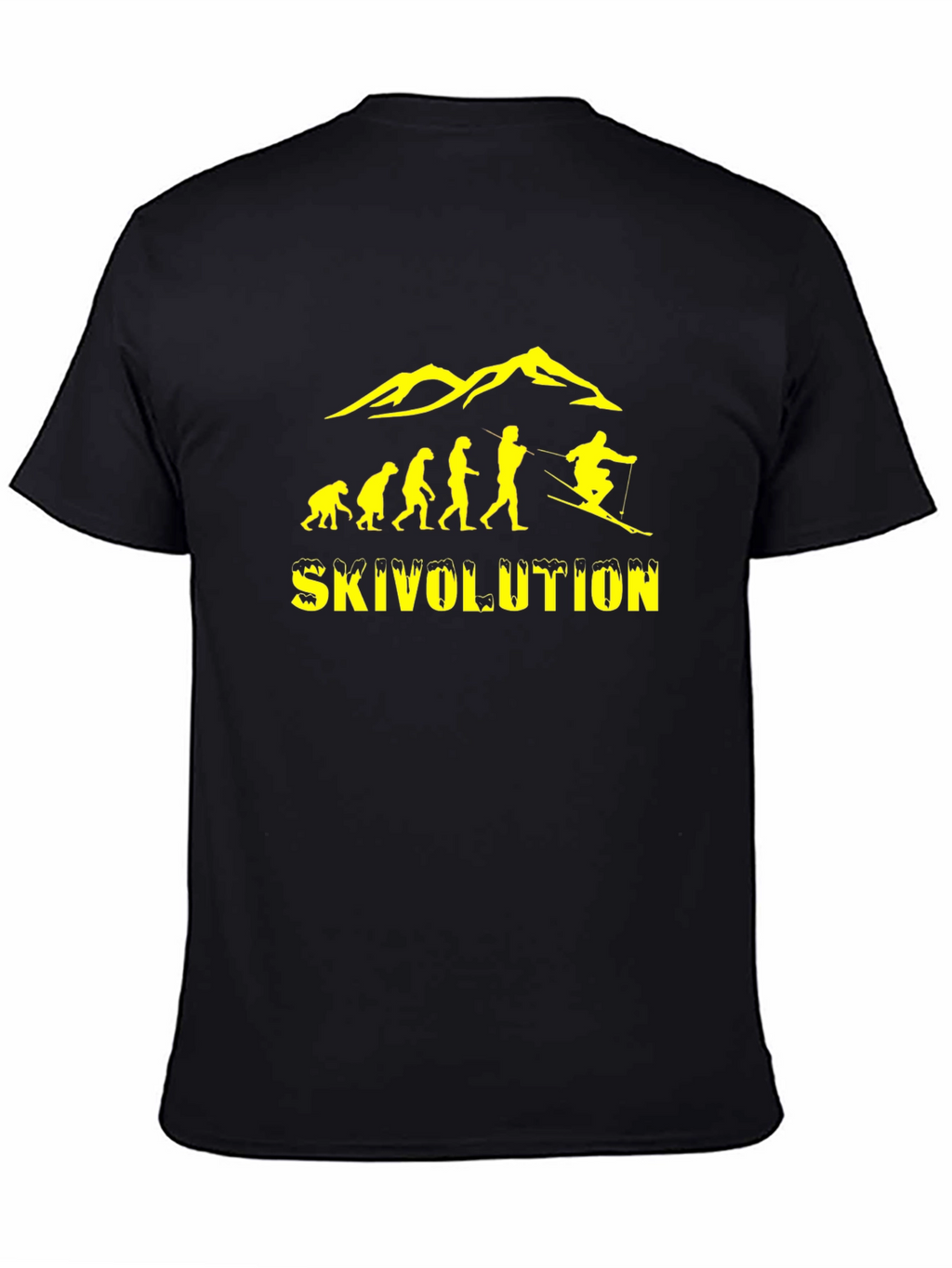 Skivolution T-Shirt - Evolution of Skiing Graphic Tee