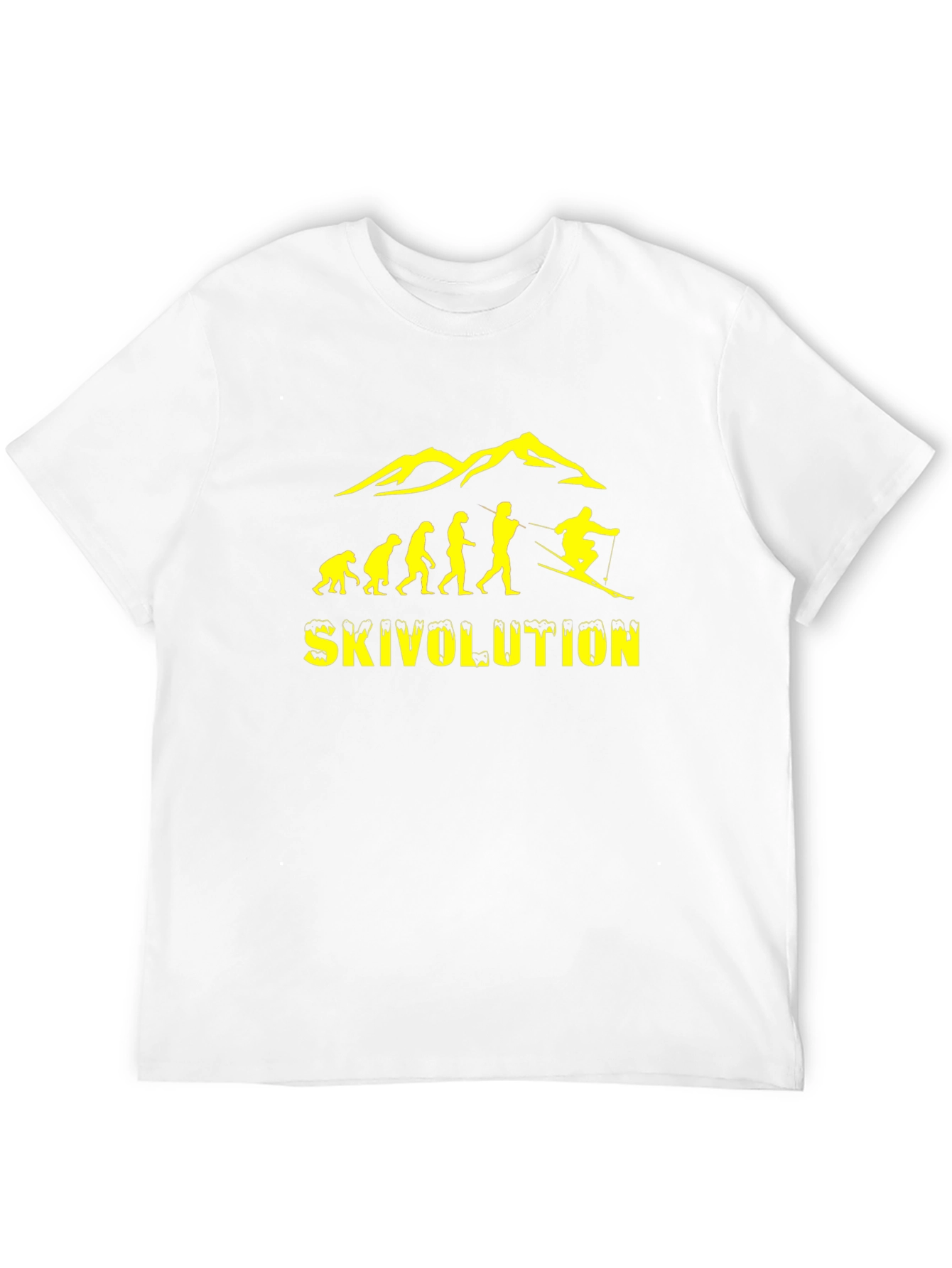 Skivolution T-Shirt - Evolution of Skiing Graphic Tee