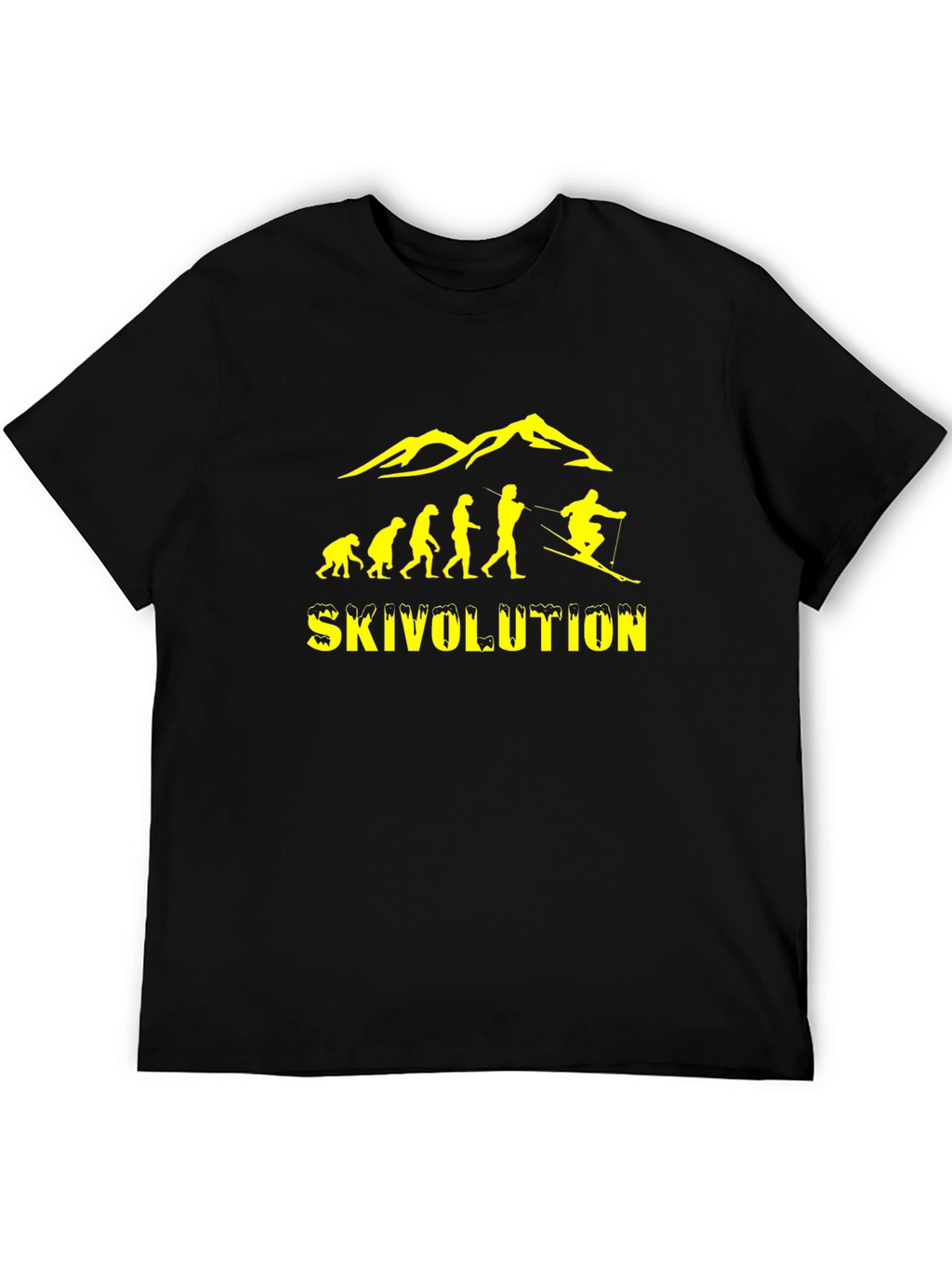 Skivolution T-Shirt - Evolution of Skiing Graphic Tee