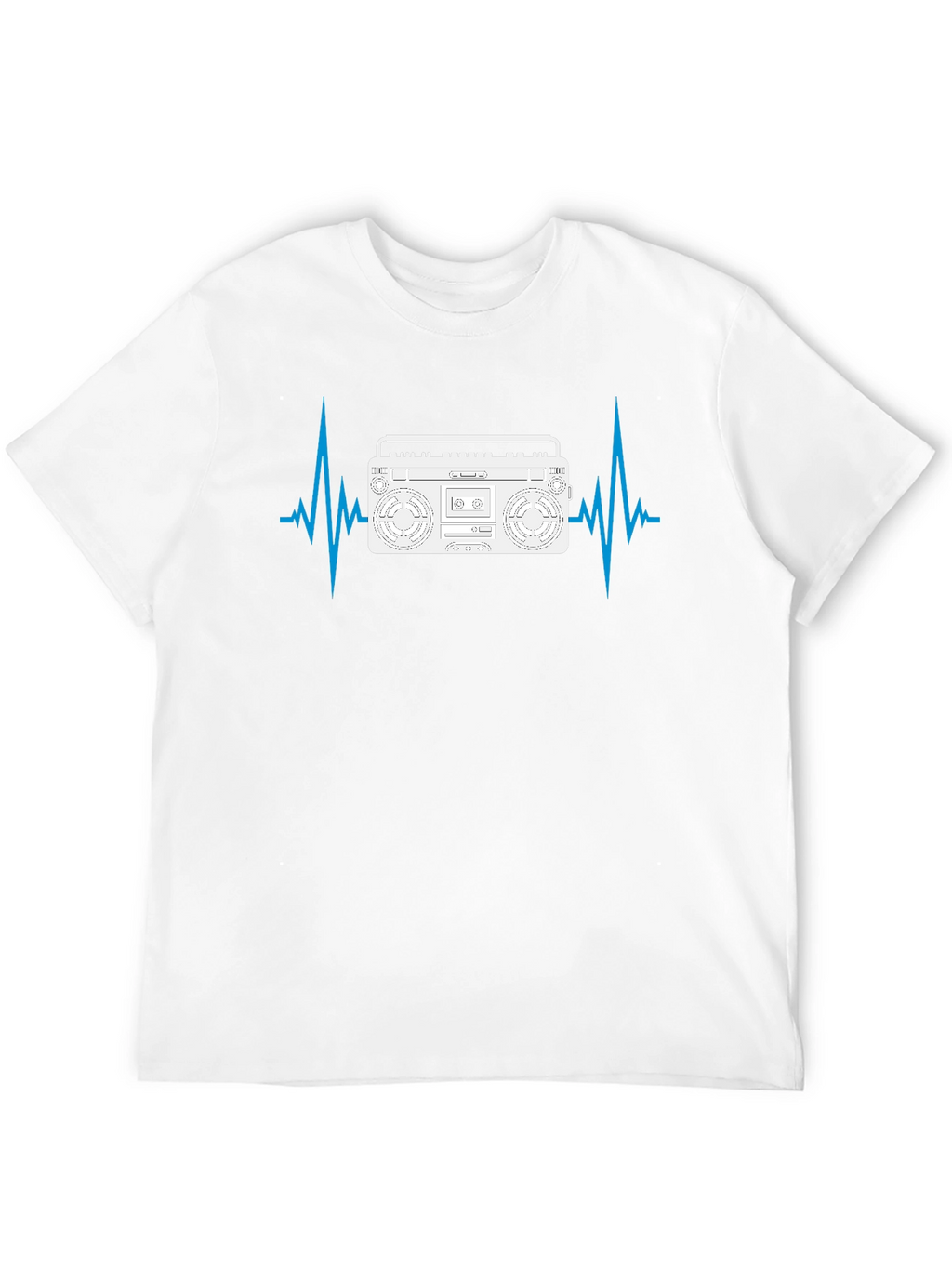 Boombox Heartbeat Mens Black T-Shirt