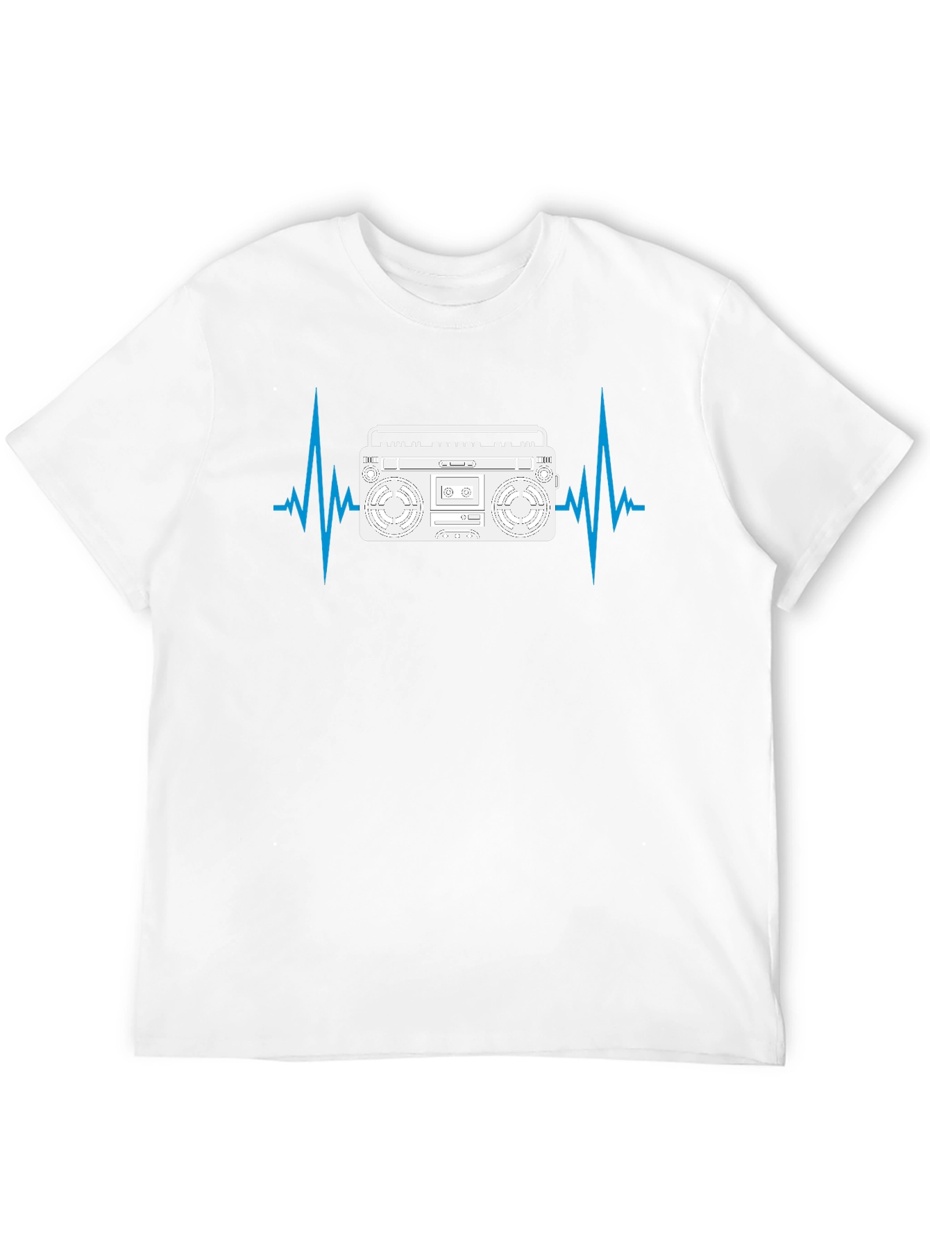 Boombox Heartbeat Mens Black T-Shirt