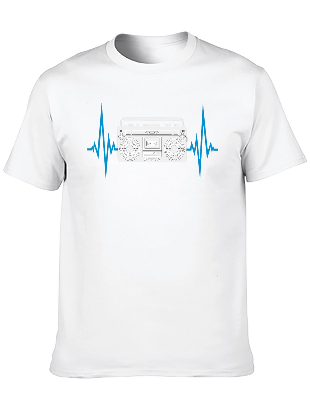Boombox Heartbeat Mens Black T-Shirt