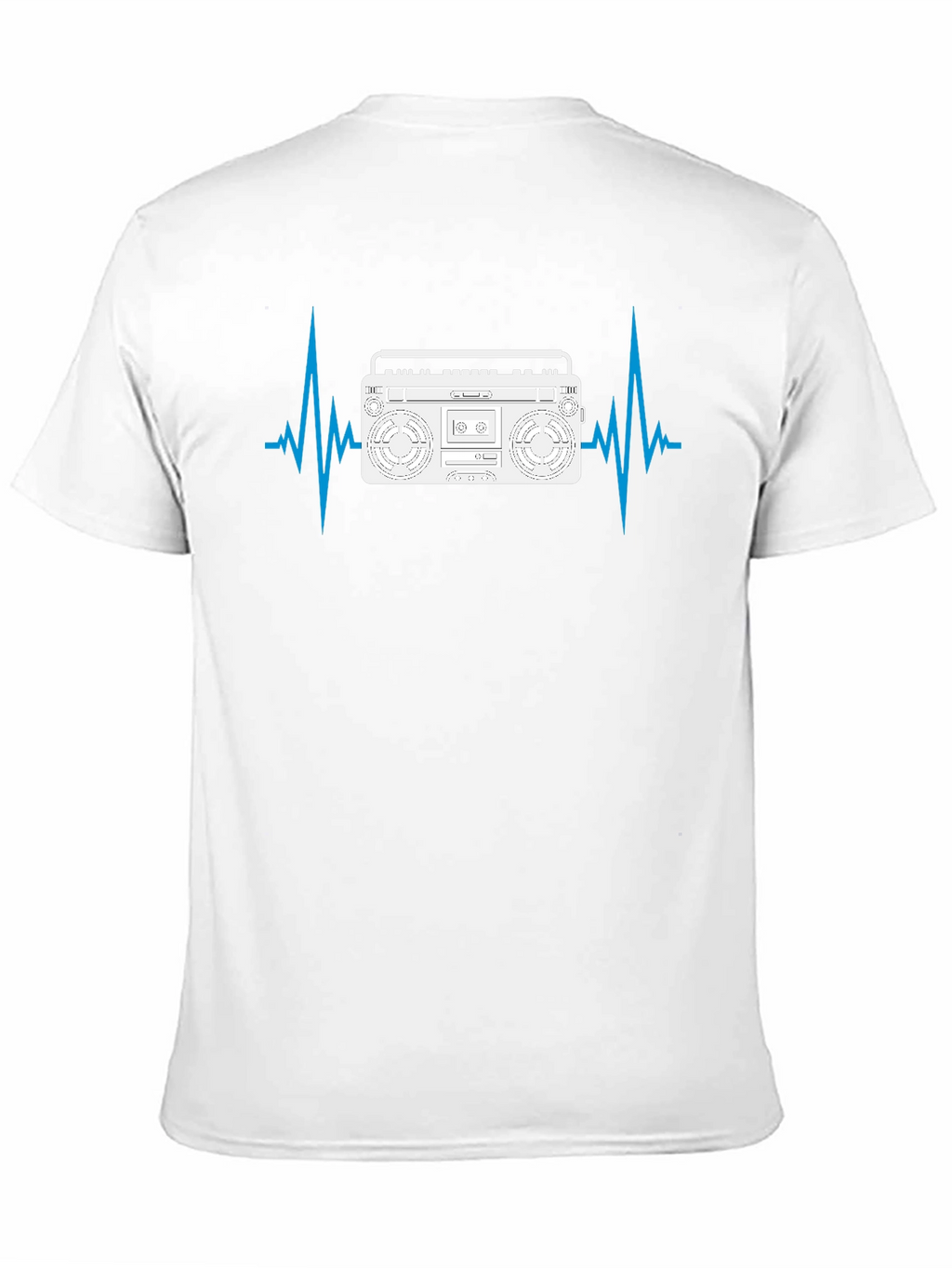 Boombox Heartbeat Mens Black T-Shirt
