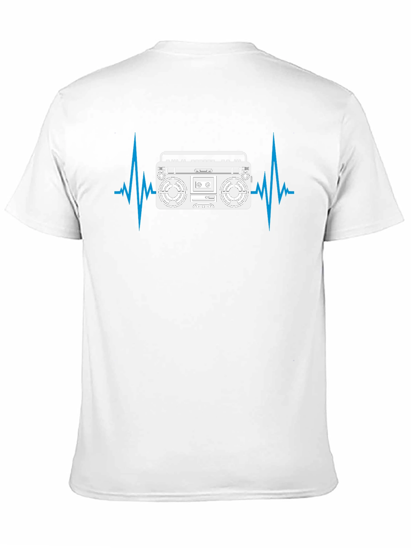 Boombox Heartbeat Mens Black T-Shirt
