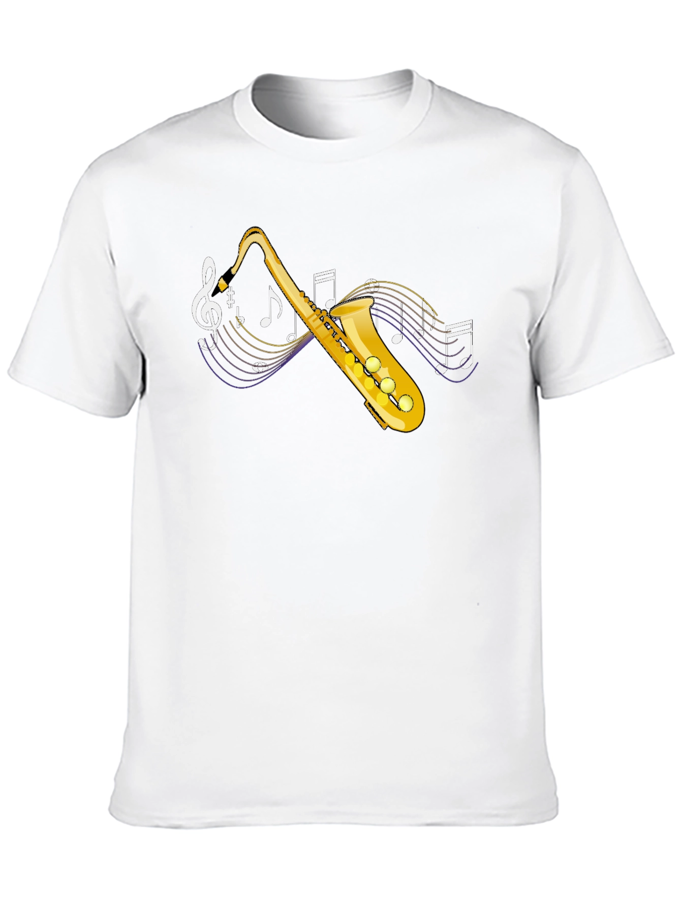 Saxophone Music T-Shirt - Black Graphic Tee
