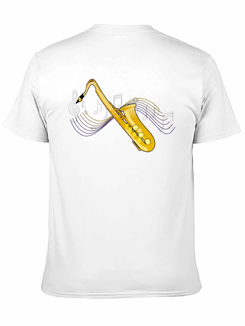 Saxophone Music T-Shirt - Black Graphic Tee