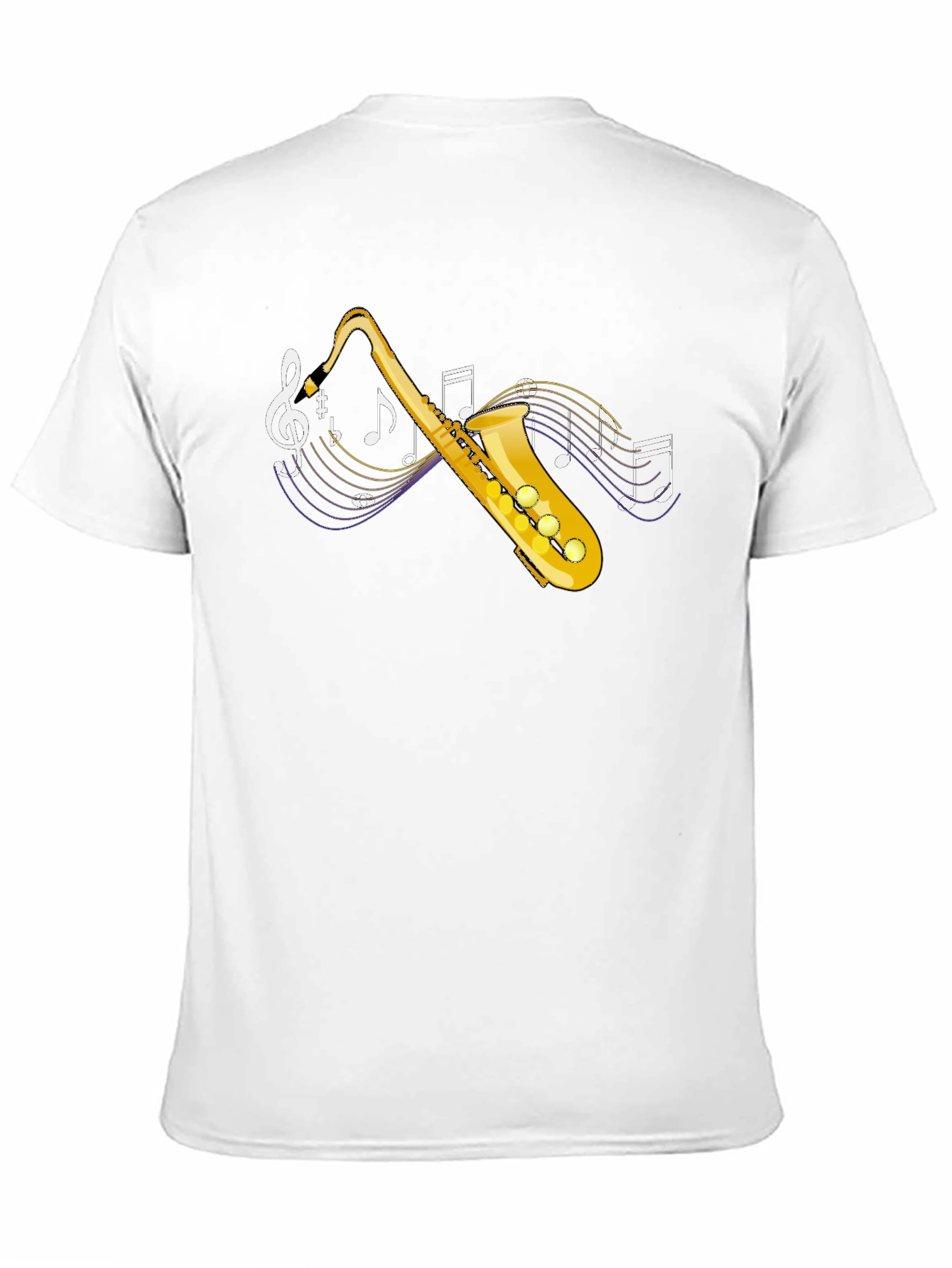 Saxophone Music T-Shirt - Black Graphic Tee
