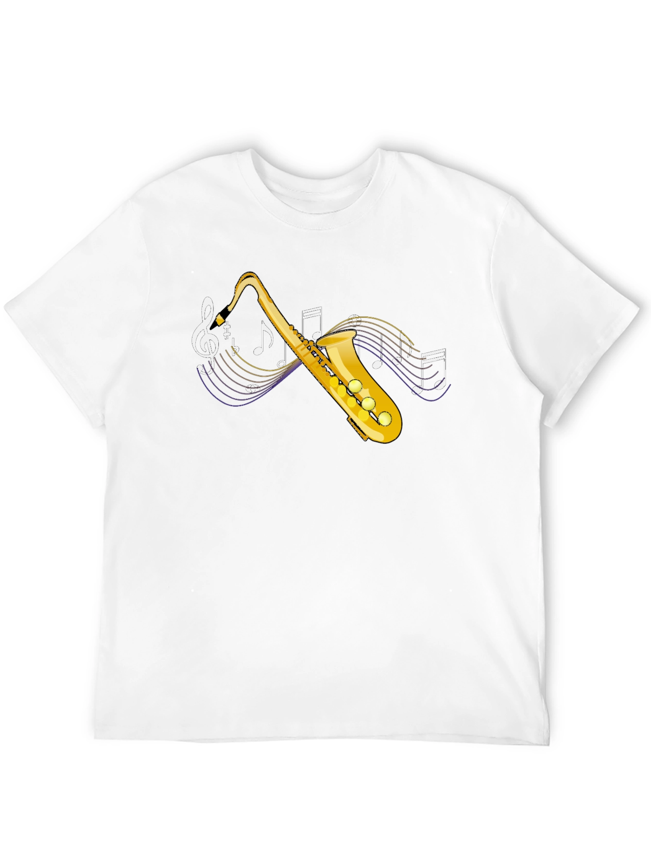 Saxophone Music T-Shirt - Black Graphic Tee