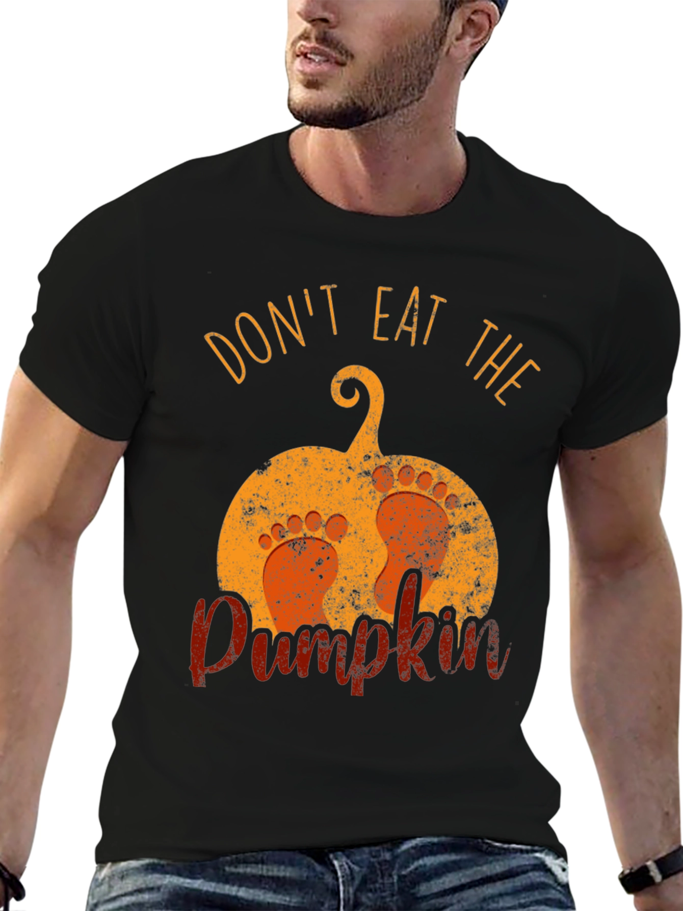 Dont Eat the Pumpkin T-Shirt Funny Pregnancy Announcement