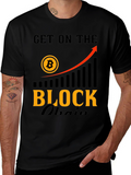 Get On The Blockchain T-Shirt - Bitcoin Crypto Tee