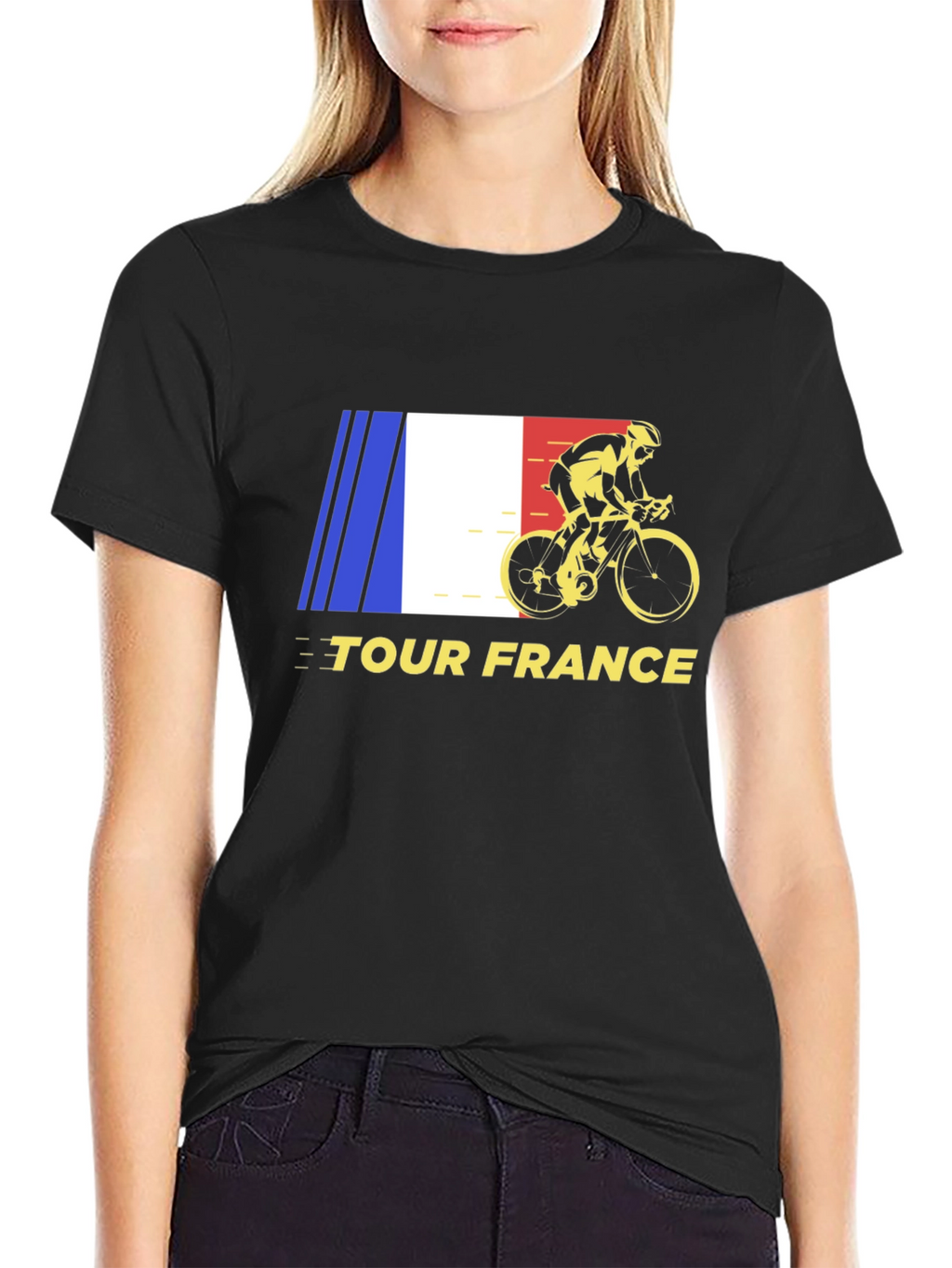 Tour de France Cycling T-Shirt - Black