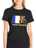 Tour de France Cycling T-Shirt - Black