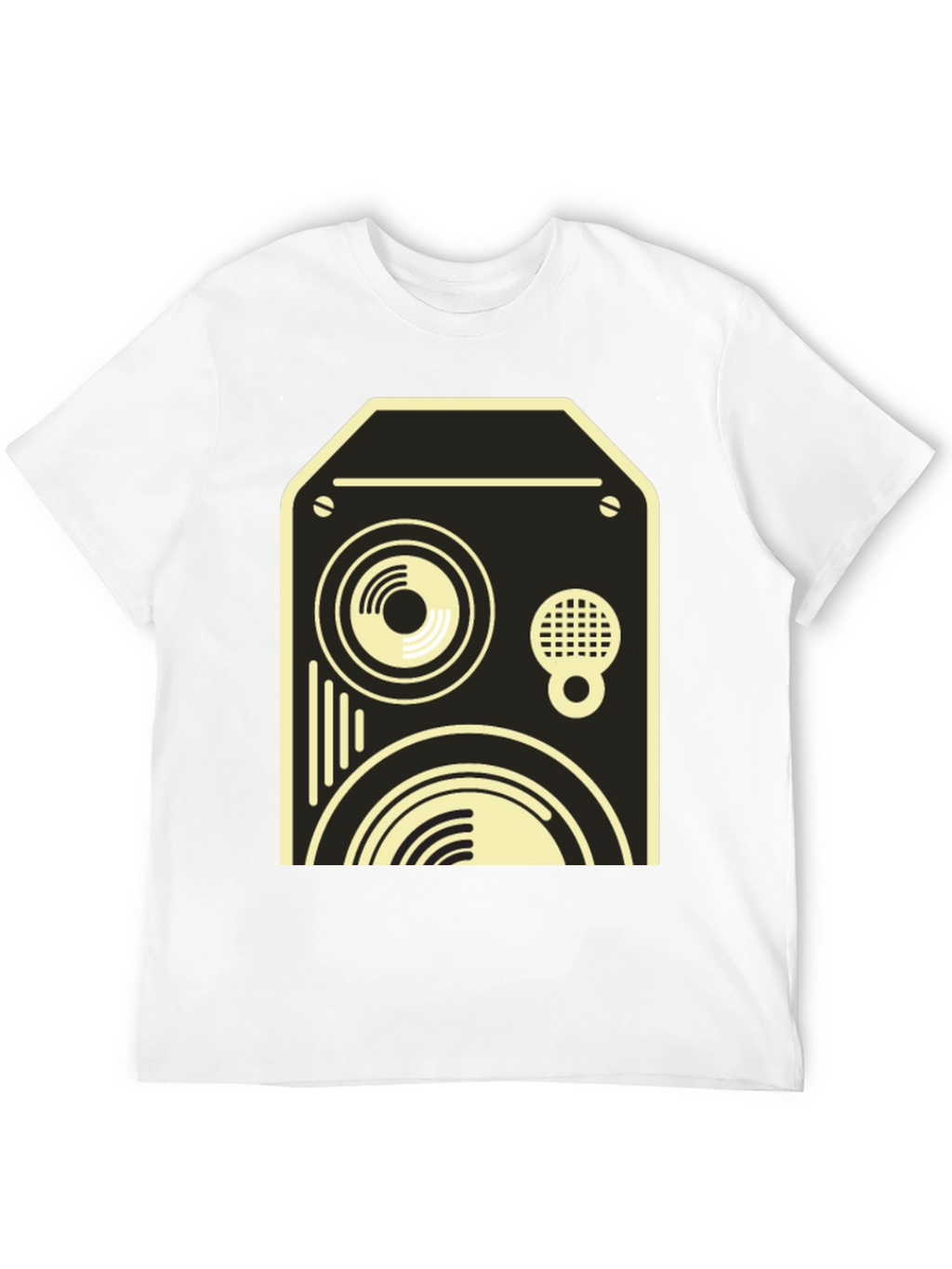 Retro Speaker Graphic Tee - Black