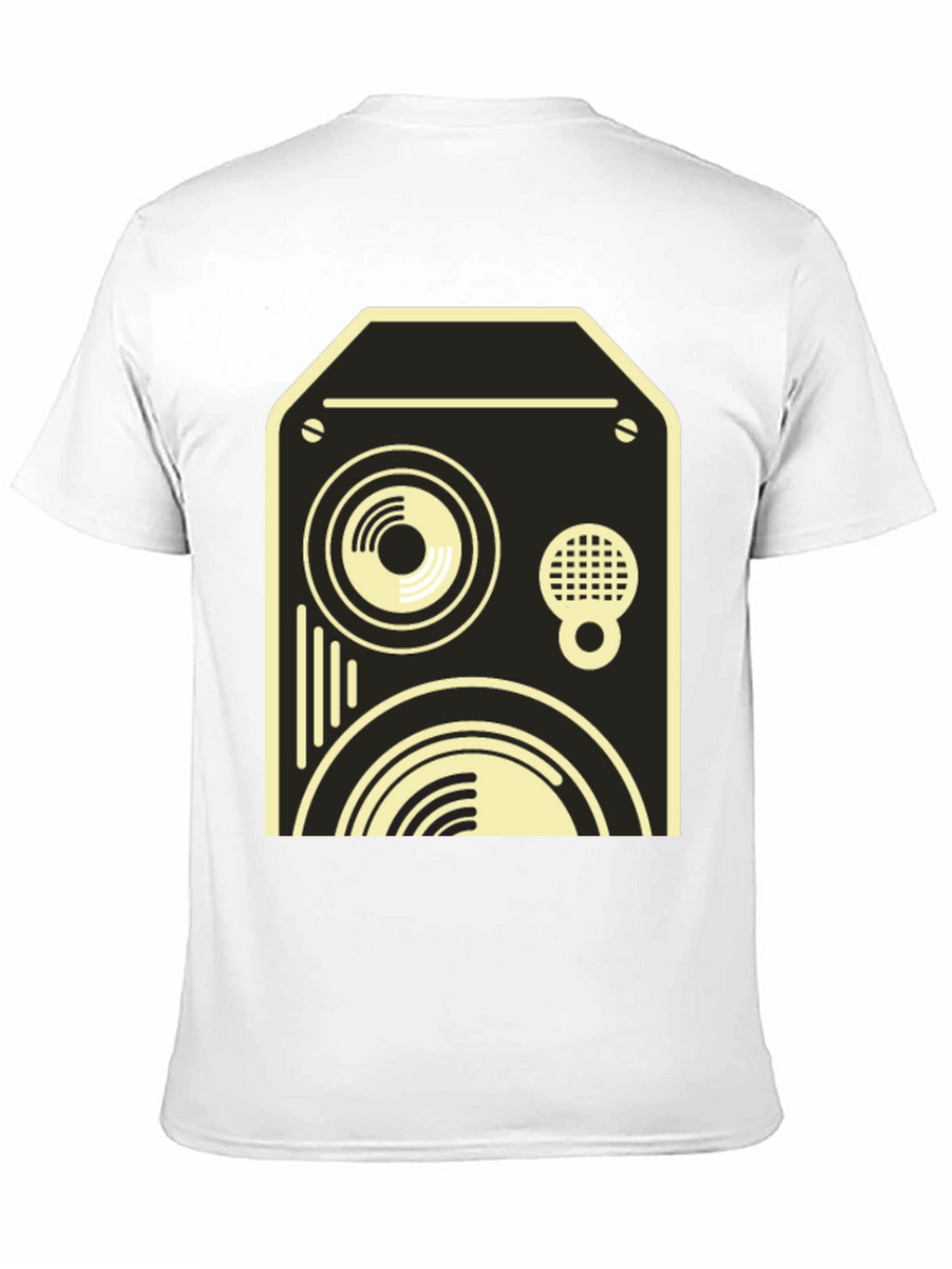 Retro Speaker Graphic Tee - Black