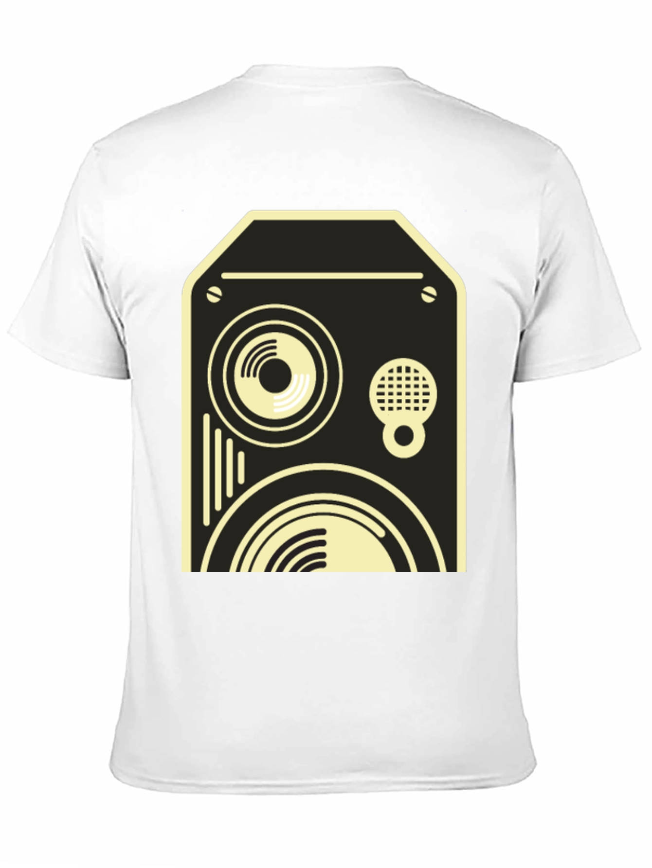 Retro Speaker Graphic Tee - Black