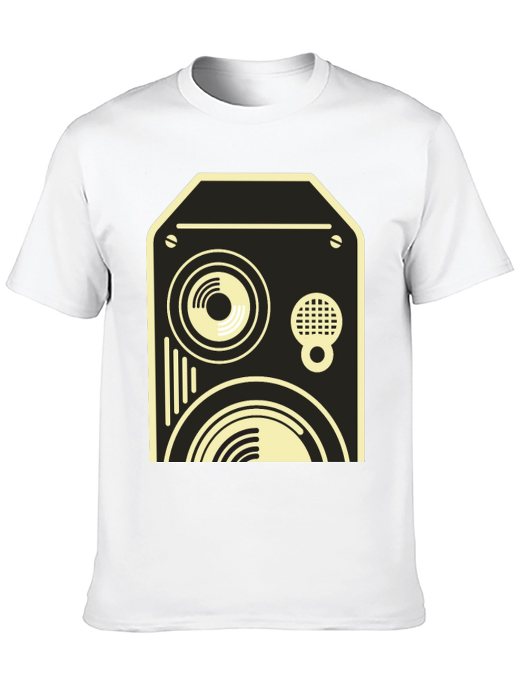Retro Speaker Graphic Tee - Black