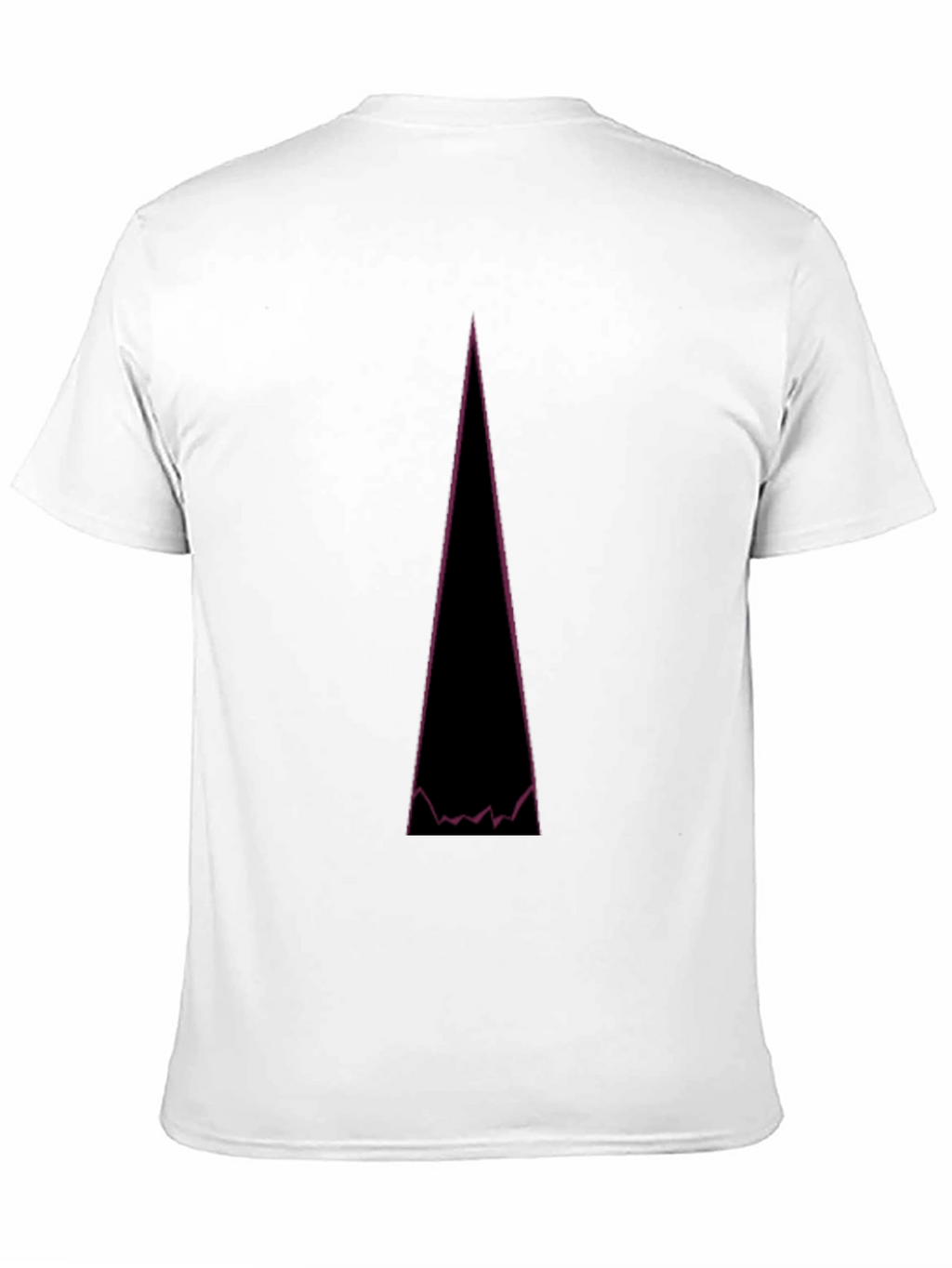 Abstract Mountain Peak Graphic Tee - Black