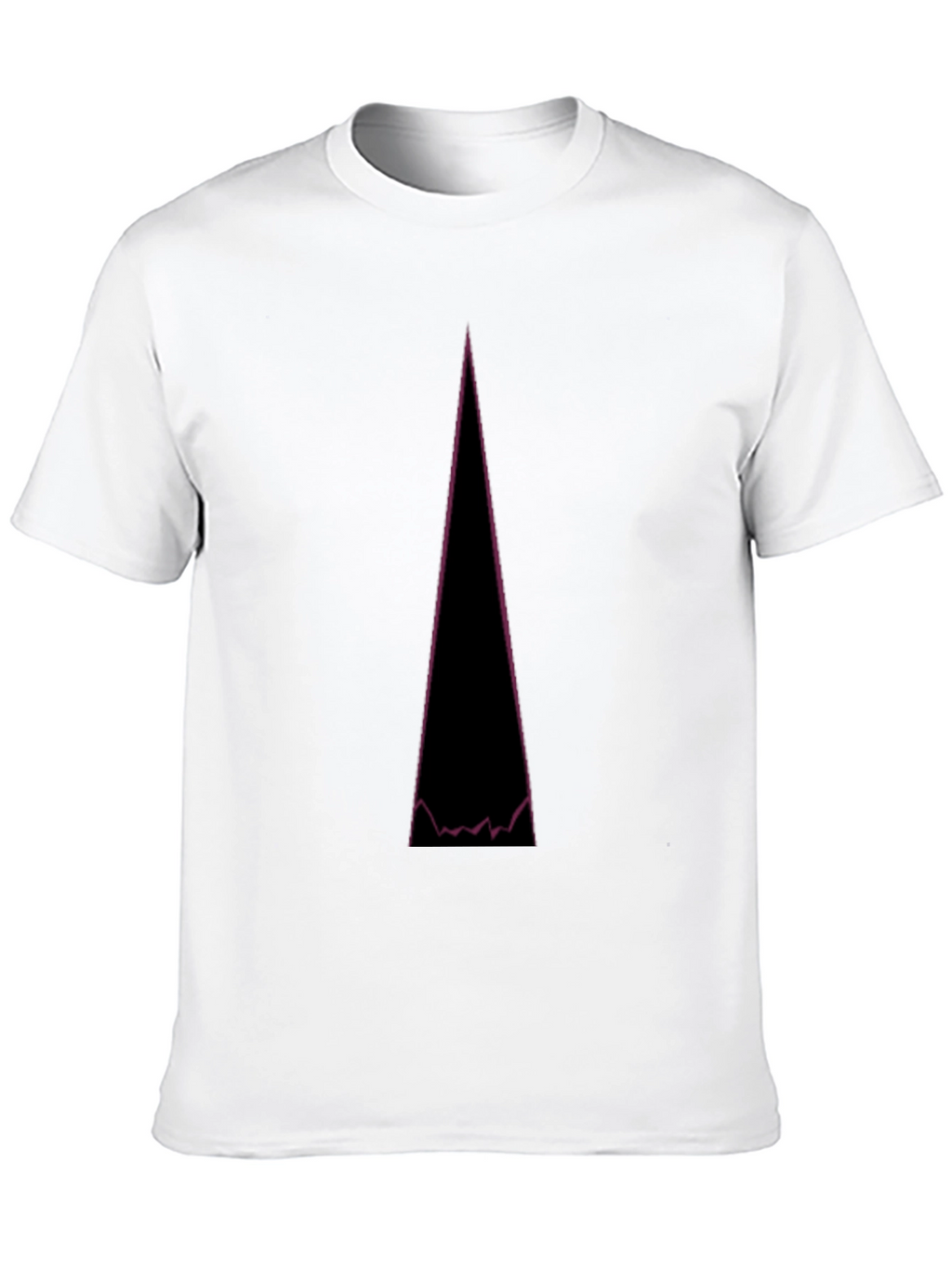 Abstract Mountain Peak Graphic Tee - Black