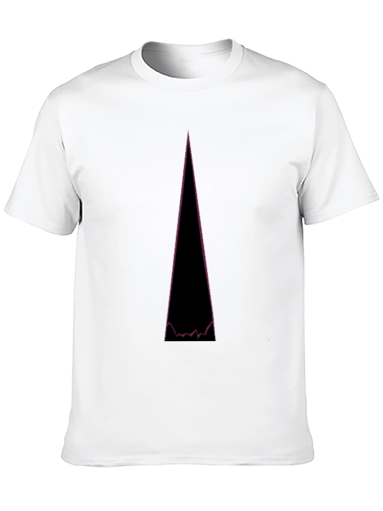 Abstract Mountain Peak Graphic Tee - Black