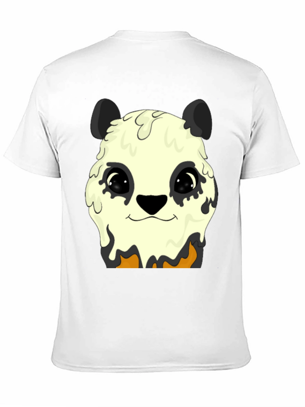 Melting Panda Graphic Tee - Trendy Animal Print Shirt