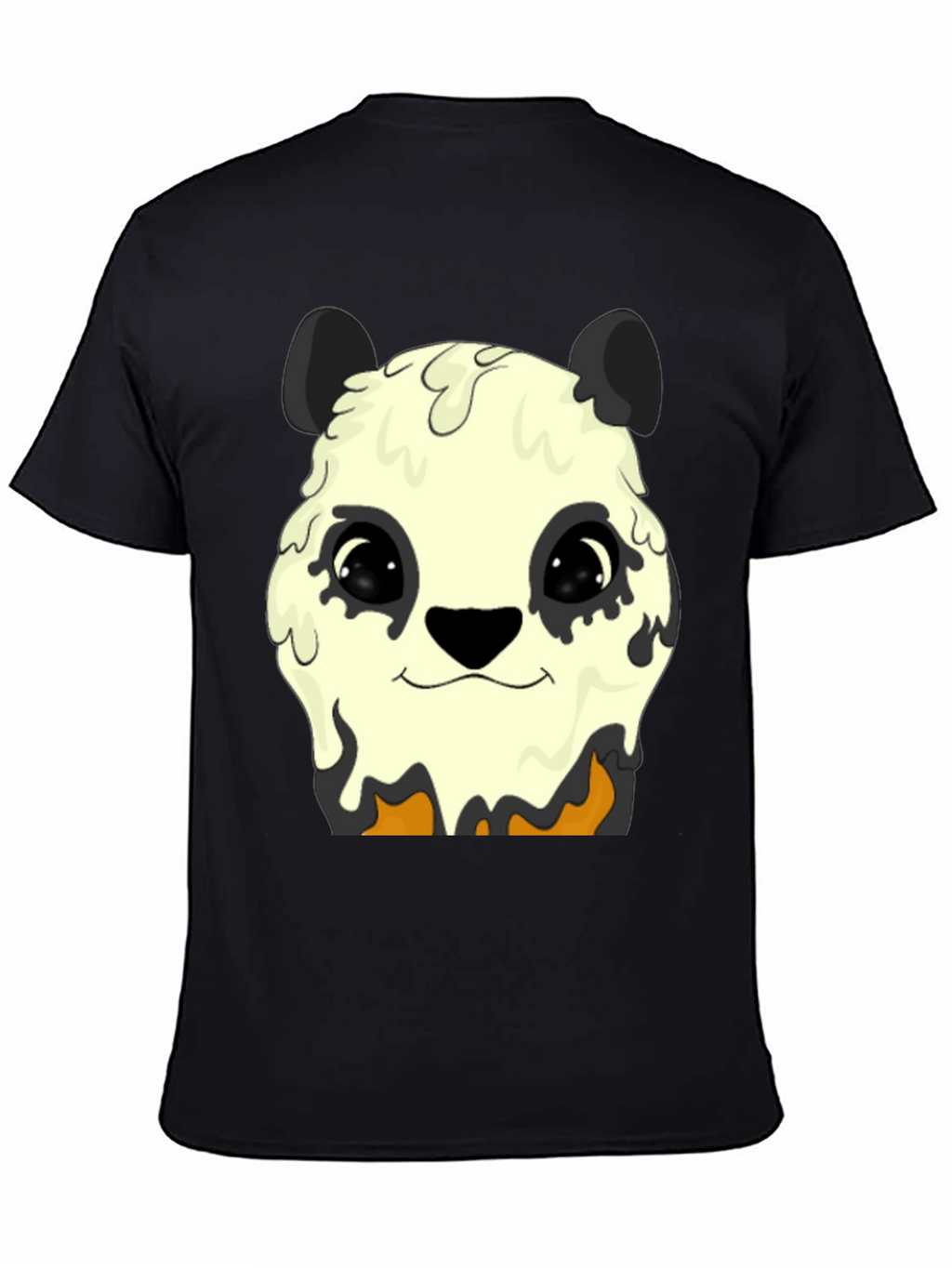Melting Panda Graphic Tee - Trendy Animal Print Shirt