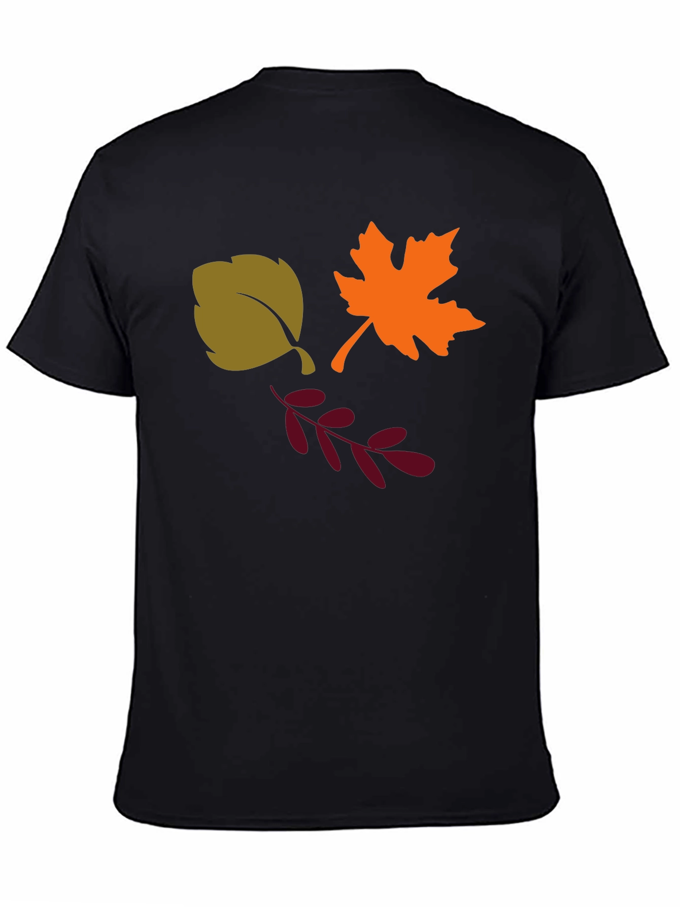 Autumn Leaves Graphic Tee - Black