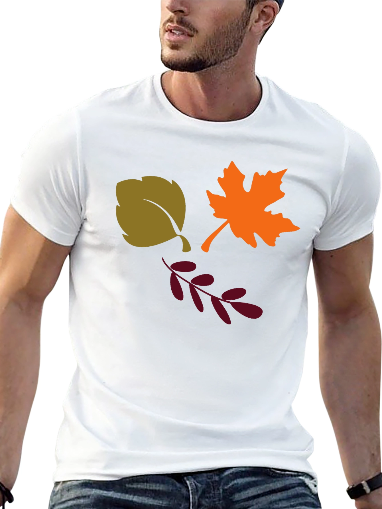 Autumn Leaves Graphic Tee - Black
