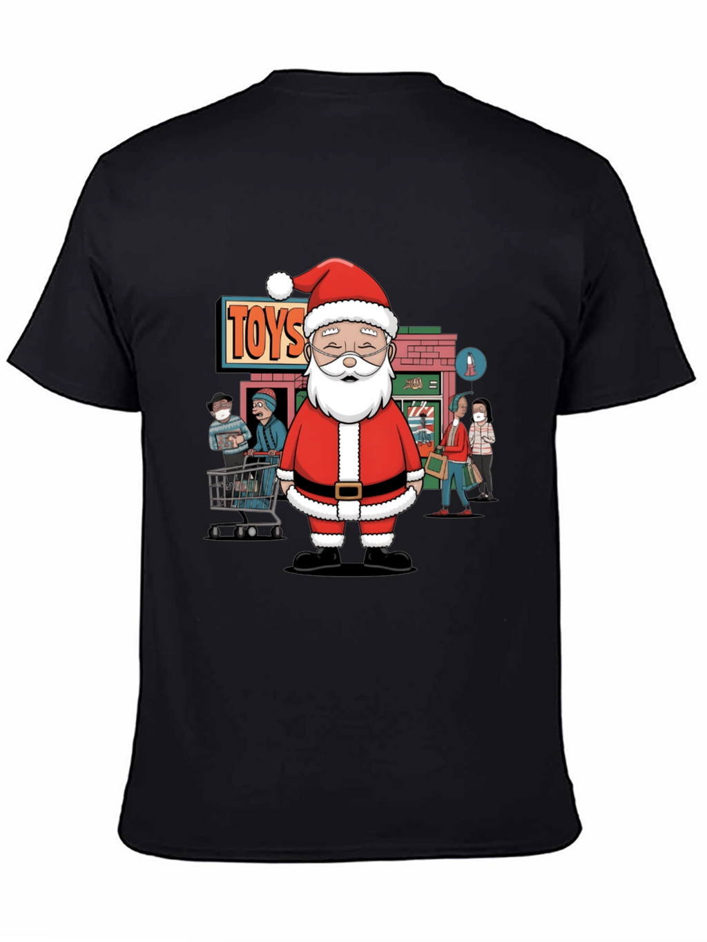 Santa Toyshop T-Shirt - Holiday Shopping Tee
