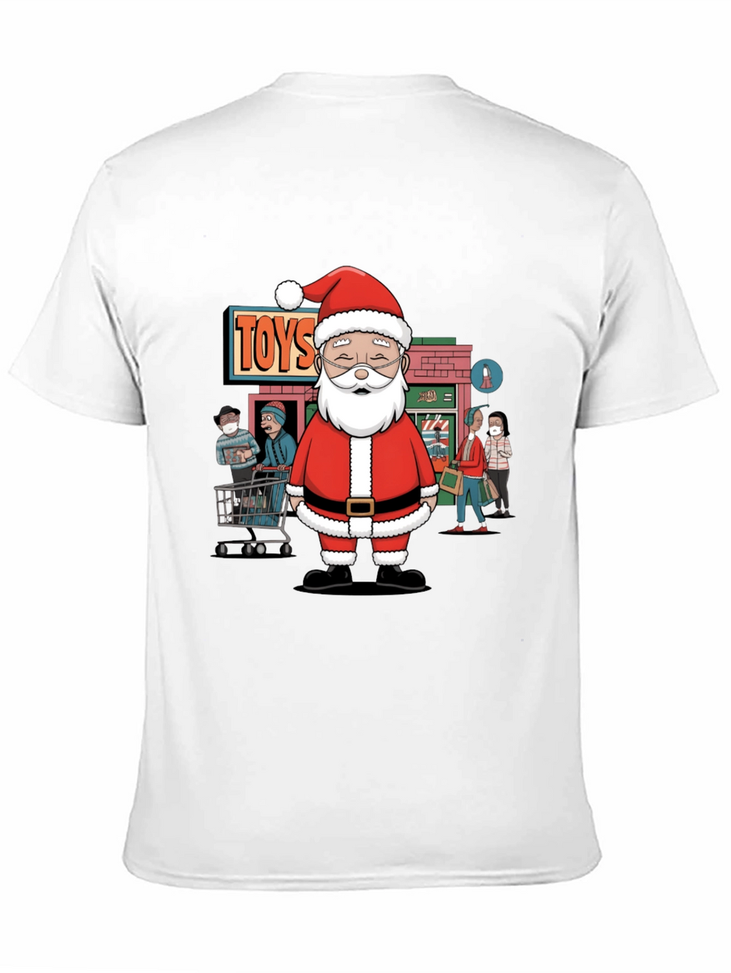 Santa Toyshop T-Shirt - Holiday Shopping Tee
