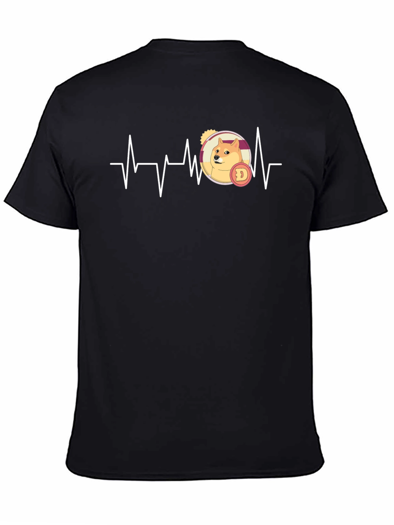Doge Heartbeat T-Shirt - Crypto Lover Tee