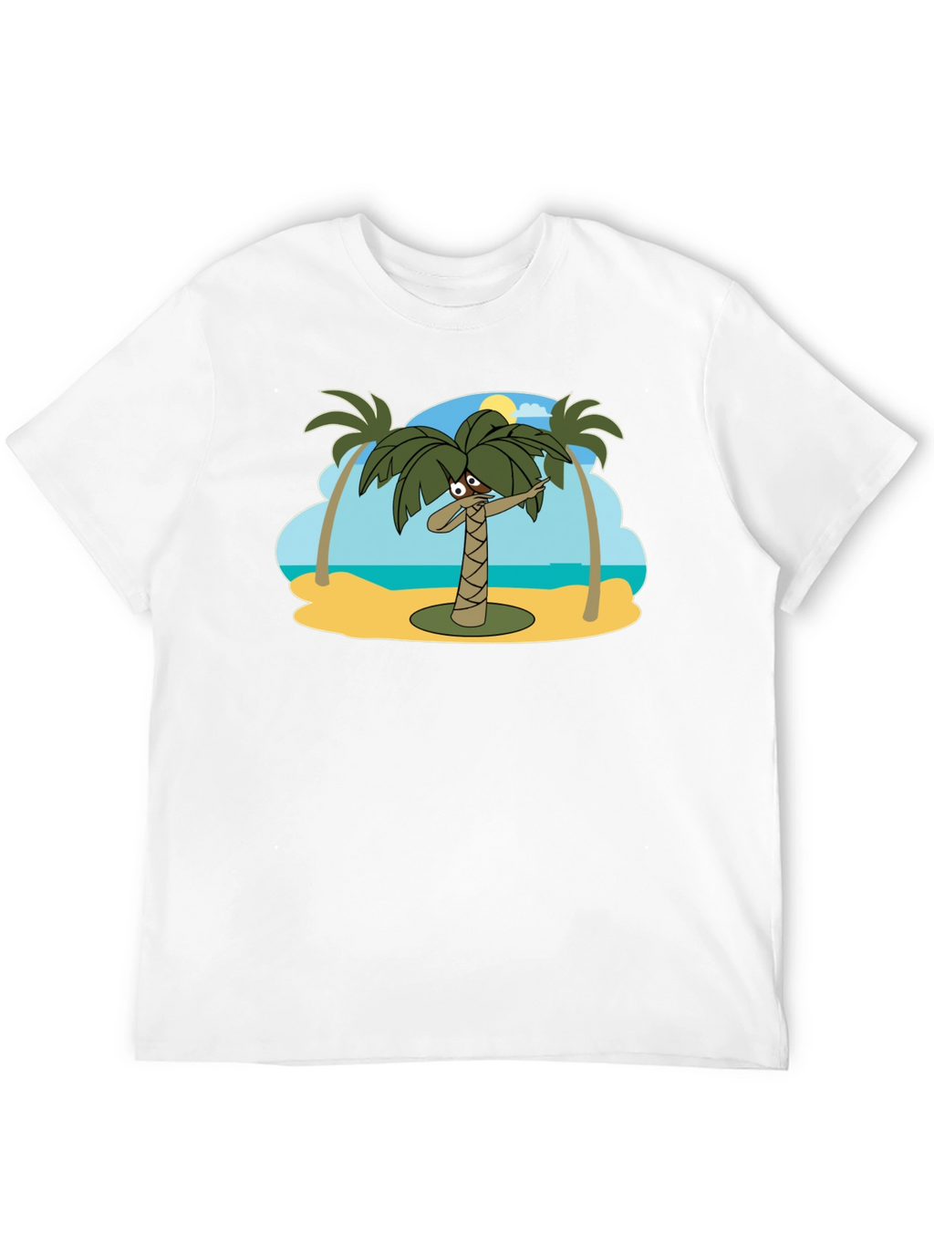 Dabbing Palm Tree Black T-Shirt