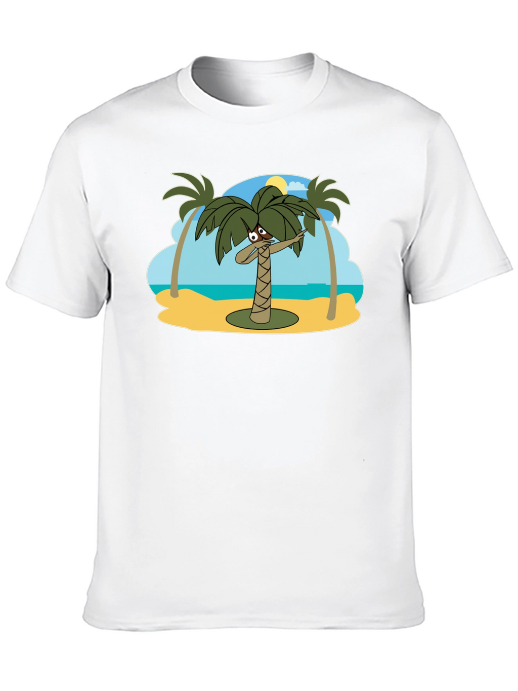 Dabbing Palm Tree Black T-Shirt